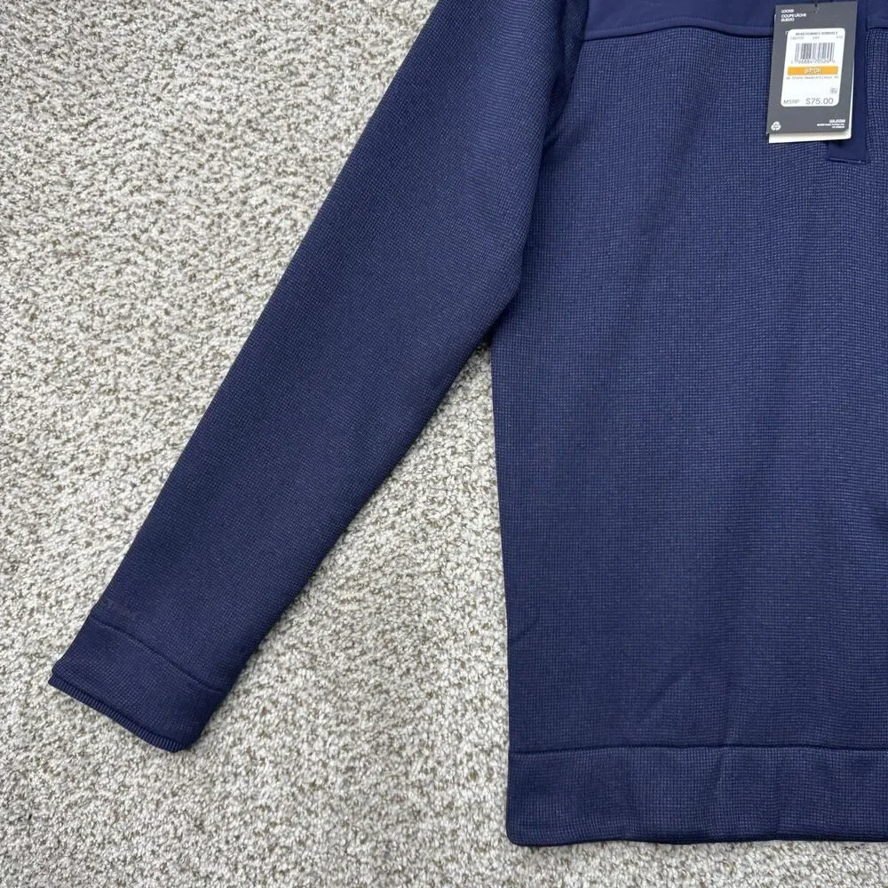 Under Armour Storm Sweater Men's Small‎ Blue 1/2 Zip Fleece Pullover Golf New
